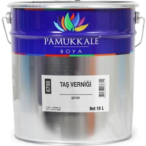 Pamukkale Doğal Taş Verniği Solvent Bazlı Şeffaf 2.5 Lt