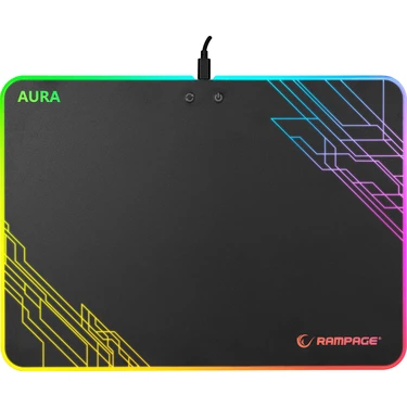 Rampage AURA MP-13 360x260x5mm RGB Gaming Mousepad Fiyatı