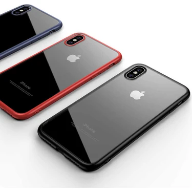 Kzy Apple iPhone Xs Kapak Arkası Şeffaf Kenarları Renkli Fiyatı