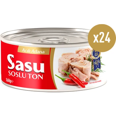 Sasu Acılı Ton Balığı 24X160G Bütün