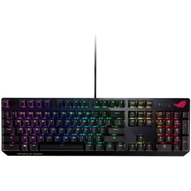 Asus ROG Strix Scope Aura Sync RGB Türkçe NX Blue Switch Geniş Ctrl Tuşu Mekanik Oyuncu