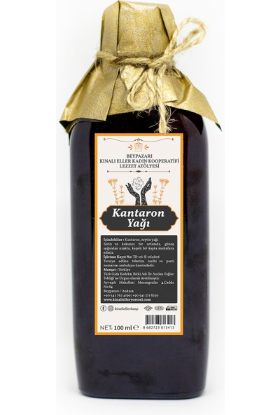 Kınalı Eller Kadın Kooperatifi Beypazarı Sarı Kantaron Yağı 100 ml