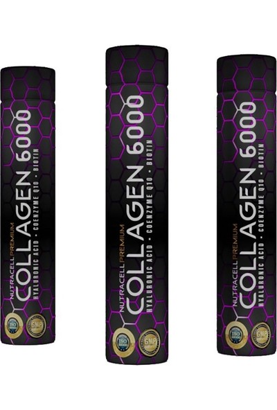 Nutracell Premium Collagen 6000 Çilek ve Ahududu Aromalı Tip1-3 Hidrolize Kolajen 30'lu
