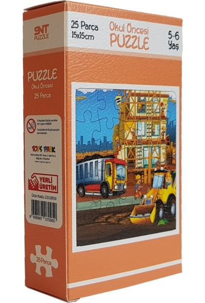 Toys Park Puzzle 25 Parça Okul Öncesi 15X15 cm 5-6 Yaş