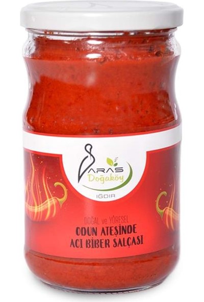 Aras Doğaköy Odun Ateşinde Yöresel Acı Biber Salçası 650 gr