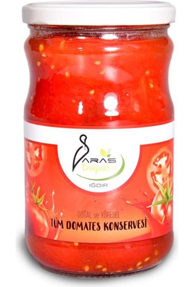 Aras Doğaköy Doğal ve Yöresel Tüm Domates Konservesi 650 gr
