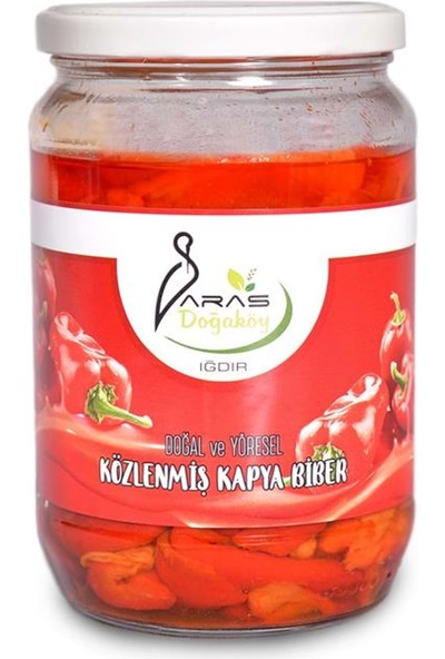 Aras Doğaköy Doğal ve Yöresel Közlenmiş Kapya Biber 560 gr