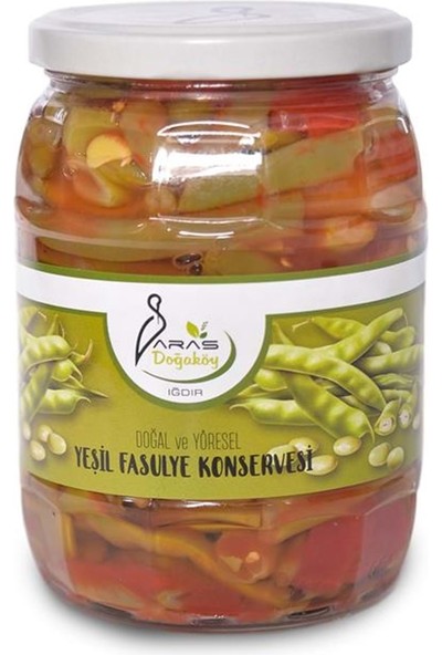 Aras Doğaköy Doğal ve Yöresel Yeşil Fasulye Konservesi 700 gr