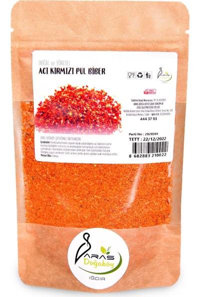 Aras Doğaköy Yöresel Acı Kırmızı Pul Biber 50 gr