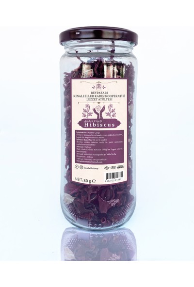 Kınalı Eller Kadın Kooperatifi Beypazarı Doğal Amber Çiçeği Hibiskus Mekke Gülü Nar Çiçeği 80 gr