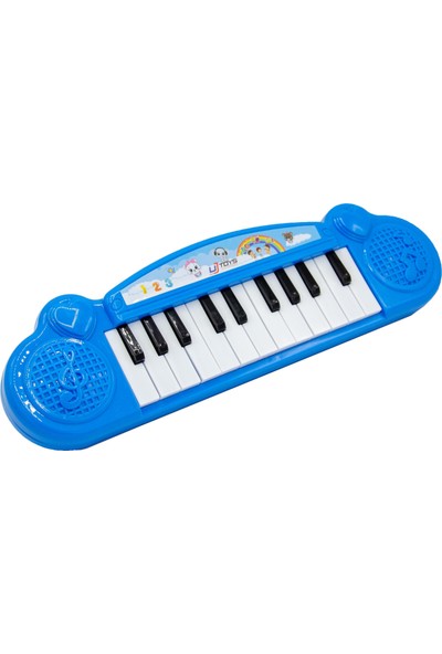 Uj Toys Melodili Poşetli Mini Piyanom-Mavi