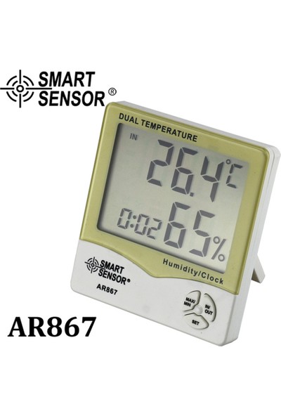 Smart Sensor AR867 LCD Dijital Higrometre Termometre (Yurt Dışından)