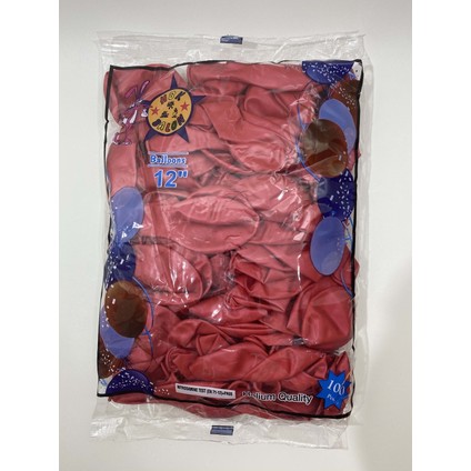 Kingshark Balon - Kırmızı Metalik Balon - 100 Adet