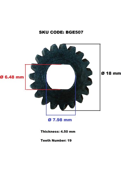 BGE507 Mercedes BMW VW İçin Sunroof Dişli 19 Diş Çap 18 mm A2048201442 fiyatları
