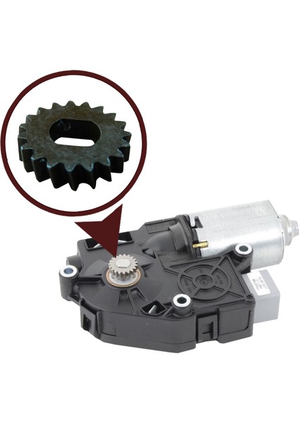 BGE507 Mercedes BMW VW İçin Sunroof Dişli 19 Diş Çap 18 mm A2048201442 modelleri