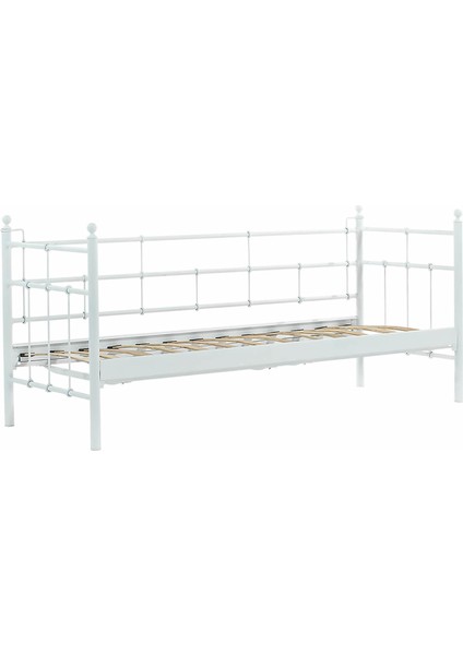 Lalas Daybed Tek Kişilik Sedir Divan Metal Karyola 90x200