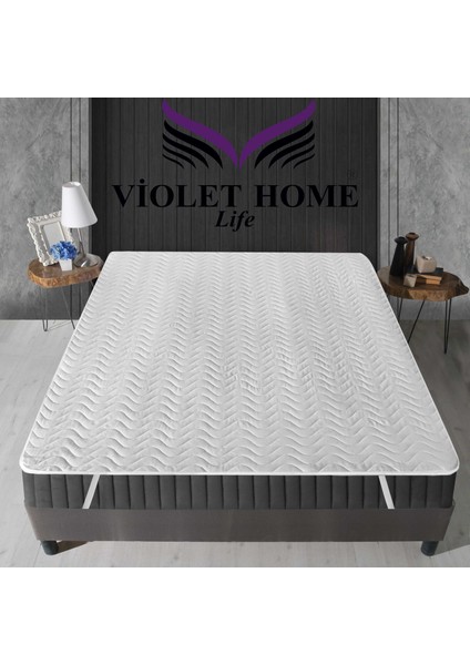 Violet Life Çift Kişilik Kapitone Sıvı Geçirmez Alez & Yatak Koruyucu