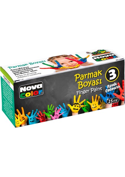 Nova Color 3 Renk Parmak Boyası