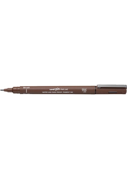 Uni-Ball Pin BR-200 Brush Fırça Uçlu Kalem Sepya Bronz 3 Adet