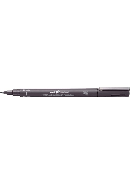 Uni-Ball Pin BR-200 Brush Fırça Uçlu Kalem Koyu Gri 3 Adet