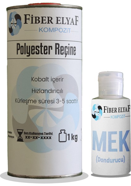 Fiber Elyaf Kompozit Fiber Elyaf Polyester Tamir Seti1 Kg.