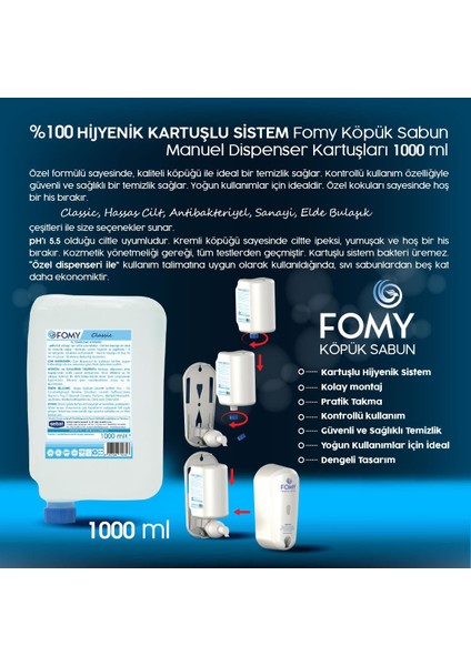 Classic Köpük Sabun 1000 ml