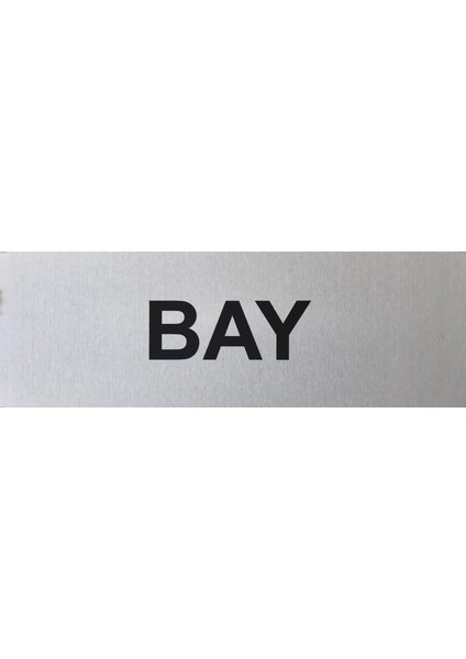 Bayan Bay Yönlendirme Tabelası 2 Adet 5 cm x 15 cm Alüminyum modelleri