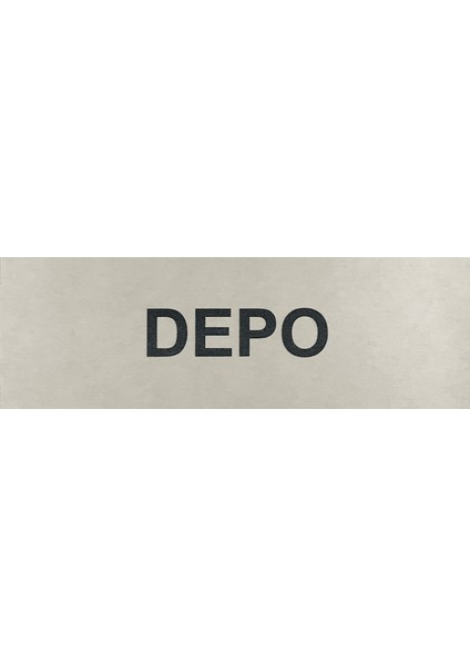 Depo Kapı Yönlendirme Tabelası 5 cm x 15 cm