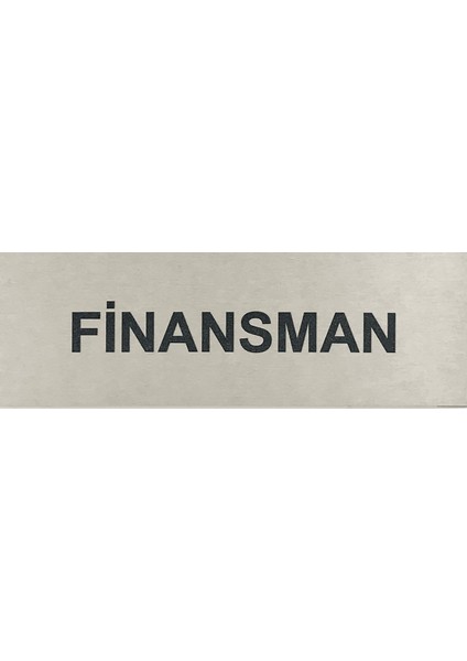 Finansman Kapı Yönlendirme Tabelası 5 cm x 15 cm Alüminyum