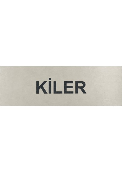 Kiler Kapı Yönlendirme Tabelası 5 cm x 15 cm Alüminyum
