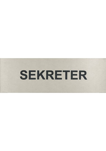 Sekreter Kapı Yönlendirme Tabelası 5 cm x 15 cm Alüminyum