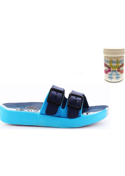 Gzr Erkek Çocuk Plaj Ev Banyo Deniz Havuz Günlük Terlik 50ML Nane Ferahlığı Topuk Çatlağı ve Nasır Giderici Krem