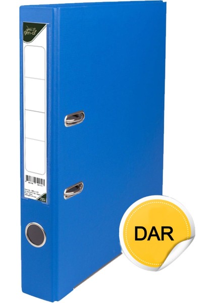 Dar Plastik Klasör Mavi 30'lu