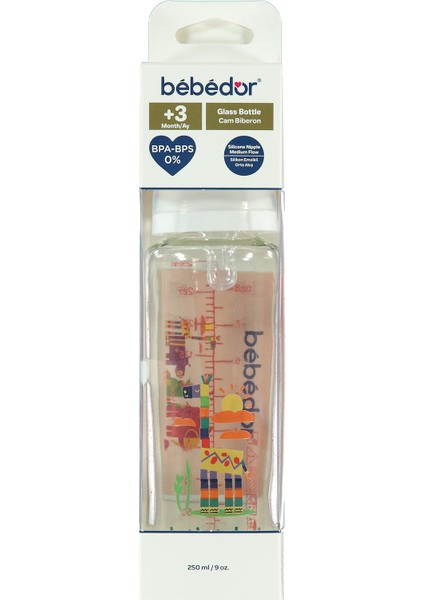 Cam Biberon 250 ml Beyaz