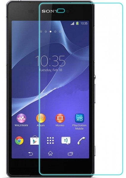 Sony Xperia Z2 Uyumlu 0.3 mm Ön Koruma Cam Ekran Koruyucu