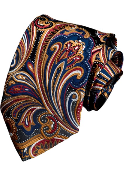 Klasik Avrupa Tarzı 8cm Çiçek Desenli Kravat(Yurt Dışından)