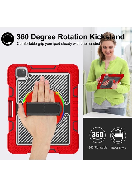 iPad Air 2020 10.9 / Pro 11 2020 / 2021 / 2018 Kılıf(Kırmızı+Siyah) Sunsky iPad Air 2020 10.9 / Pro 11 2020 / 2021 / 2018 Kılıf (Mor + Nane Yeşili) (Yurt Dışından) modelleri