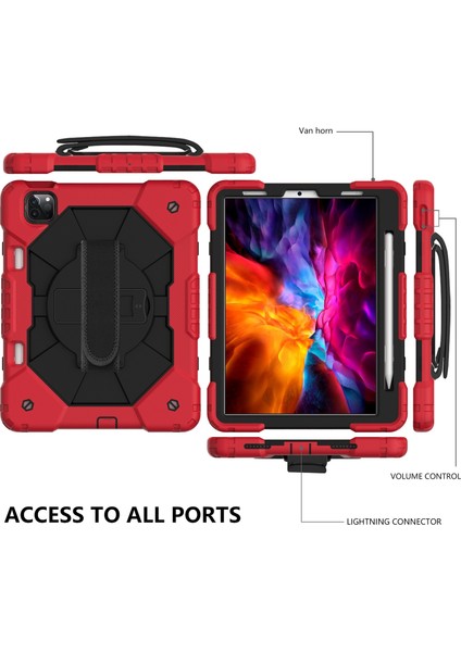 iPad Pro 11 2021 / 2020 / 2018 / iPad Air 4 10.9 2020(KIRMIZI Siyah) Kılıf Sunsky iPad Pro 11 2021 / 2020 / 2018 / iPad Air 4 10.9 2020(MOR Bej) Kılıf (Yurt Dışından) modelleri