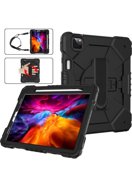 iPad Pro 11 2021 / 2020 / 2018 / iPad Air 4 10.9 2020(SIYAH) Kılıf (Yurt Dışından)