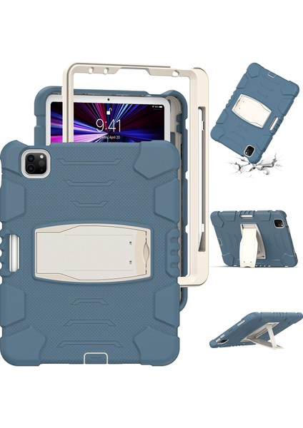 Kılıf iPad Pro 11 2021 / 2020 / 2018(PEYGAMBER Çiçeği Mavisi) (Yurt Dışından) modelleri