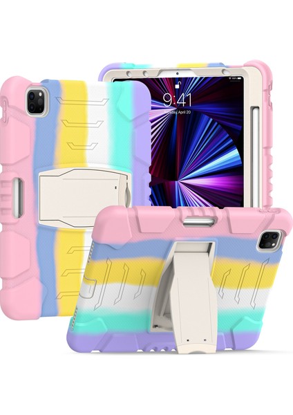 iPad Pro 11 2021 / 2020 / 2018 Kılıf(Renkli Pembe) Sunsky iPad Pro 11 2021 / 2020 / 2018 Kılıf(Kiraz Çiçekleri Pembe) (Yurt Dışından)