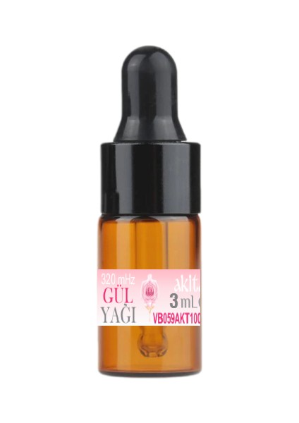 % 100 Doğal Gül Yağı Damlalıklı 3ml - Yüksek Frekans