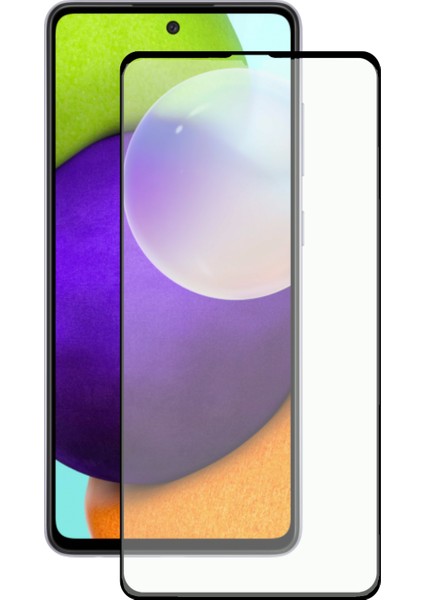 Samsung Galaxy A52 Tam Kaplayan Temperli Ekran Koruyucu Cam