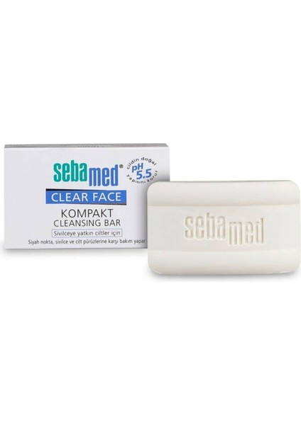 Clearface ve Yüz Temizleyici Kompakt Sabun 100 gr