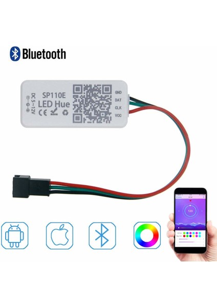 SP110E Bluetooth Adreslenebilir Şerit LED Kontrolcüsü