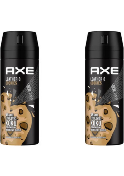 Erkek Deodorant Sprey Leather & Cookies 150 ml 2 Adet