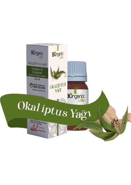 Biorganix Life Organik Okaliptus Yağı Şişede 20 ml