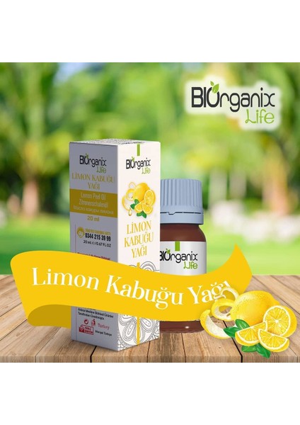 Biorganix Life Organik Limon Kabuğu Yağı Tohumu Yağı 20 ml Şişede