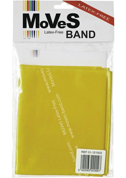 Moves Band 1.50 cm Egzersiz Bandı Sarı - Hafif