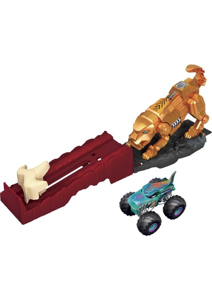 Monster Trucks Aksiyona Başlangıç Oyun Seti Sabretooth Showdown Hero GYL09-GYL10